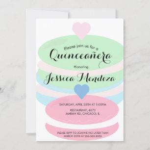 Macaroons Quince Sweet 16 Inbjudan