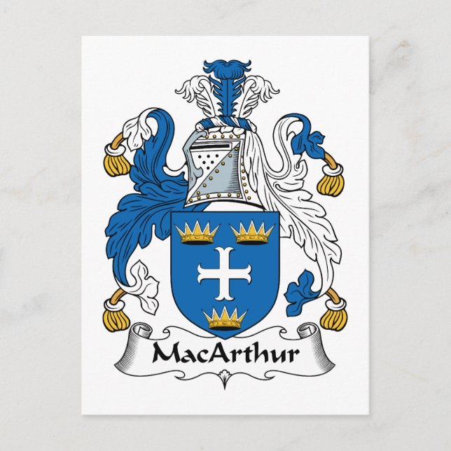 MacArthur Family Crest Vykort (Framsida)