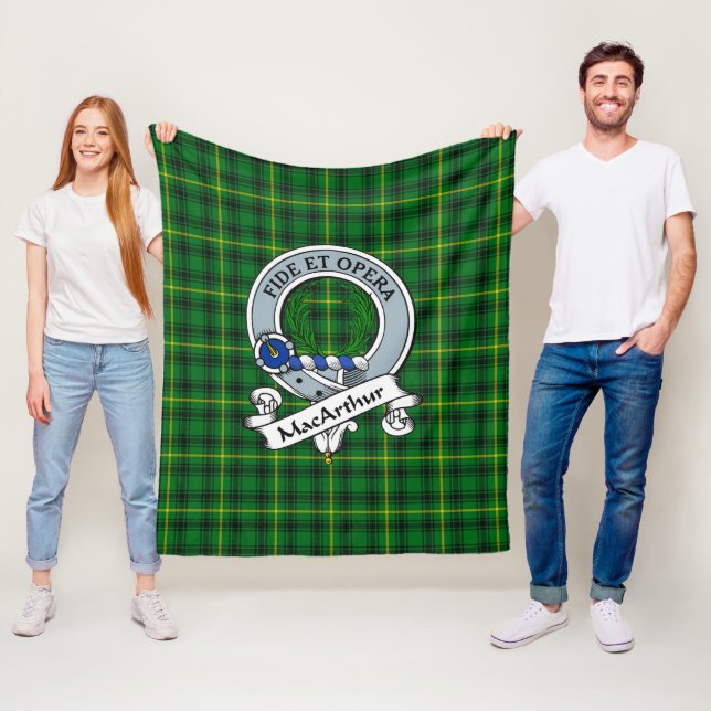 MacArthur Klansköld Tartan Rutmönster Fleecefilt (På plats)