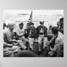 MacArthur och hans generaler Poster