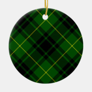MacArthur tartan grön rutig Julgransprydnad Keramik