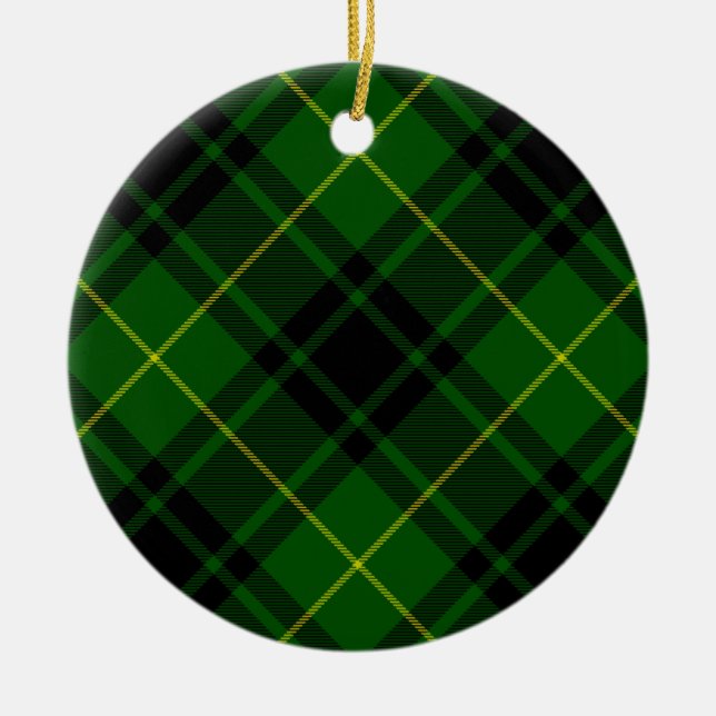MacArthur tartan grön rutig Julgransprydnad Keramik (Framsidan)