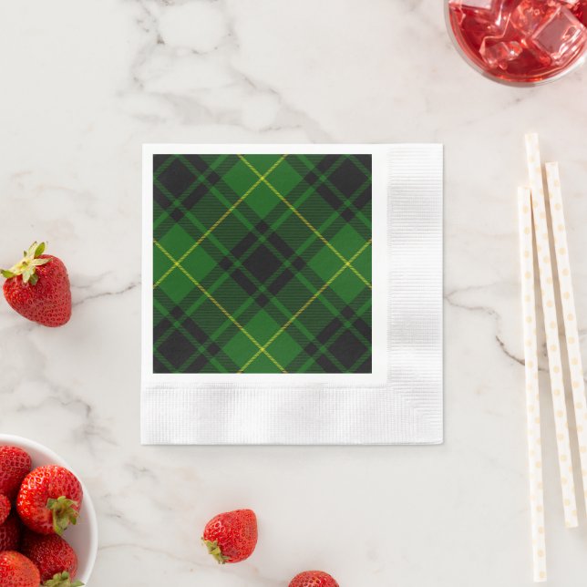 MacArthur tartan grön rutig Pappersservett (Insitu)