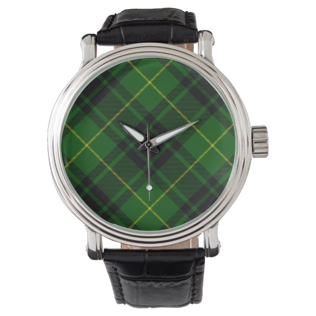 MacArthur tartan grönt plaid Armbandsur (Framsida)
