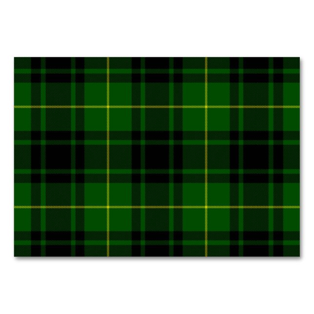 MacArthur tartan grönt plaid Bordsnummer (Framsidan)