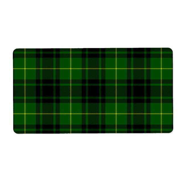 MacArthur tartan grönt plaid Fraktsedel (Framsidan)