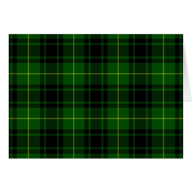 MacArthur tartan grönt plaid Hälsningskort (Framsidan Horizontal)