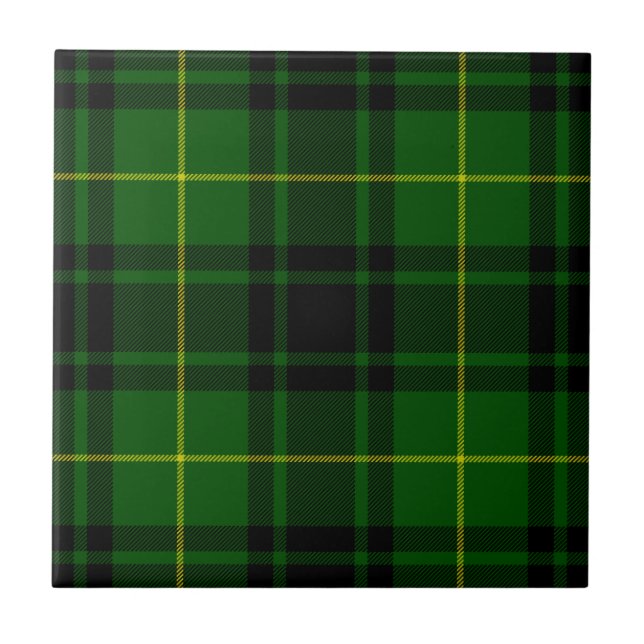 MacArthur tartan grönt plaid Kakelplatta (Framsidan)