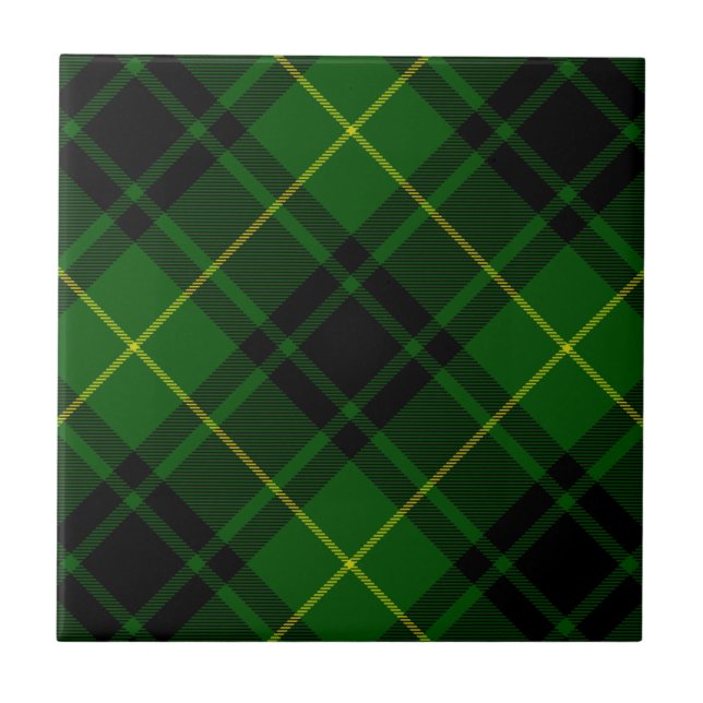 MacArthur tartan grönt plaid Kakelplatta (Framsidan)