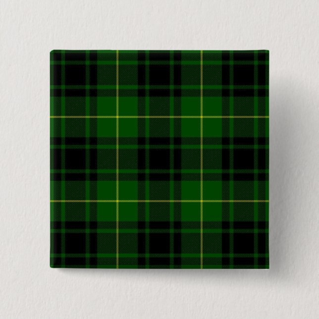 MacArthur tartan grönt plaid Knapp (Framsida)