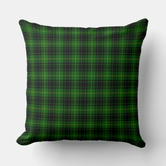 MacArthur tartan grönt plaid Kudde (Framsida)
