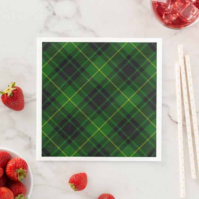 MacArthur tartan grönt plaid Pappersservett (Insitu)