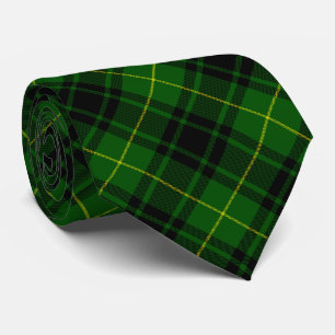 MacArthur tartan grönt plaid Slips