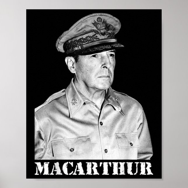 Macarthur Världskrig II Victory Memorial Poster (Framsidan)
