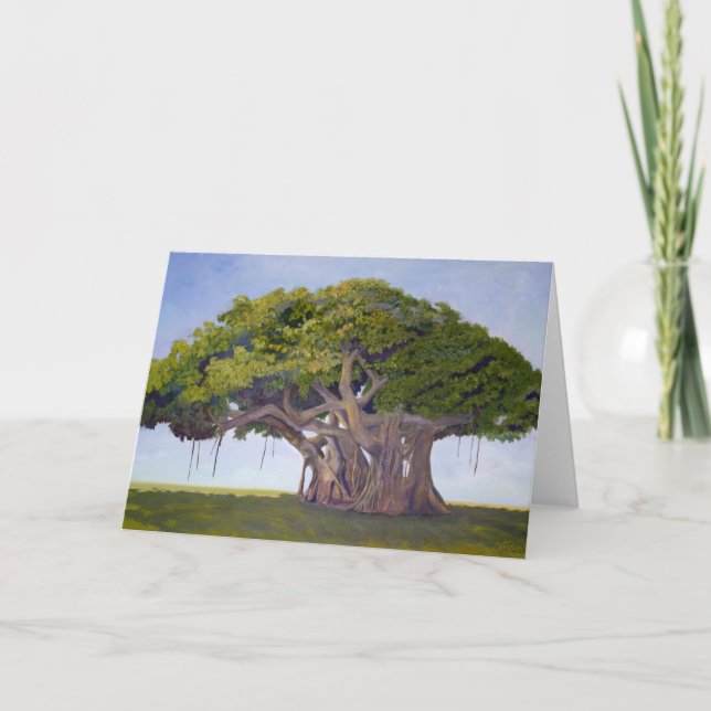 MacArthurs Banyan - kort med berättelsen av (Framsida)