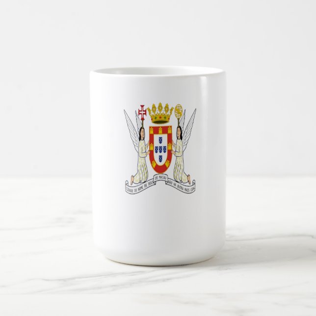 Macau City Crest - Historisk stadssköld för Macau Kaffemugg (Center)