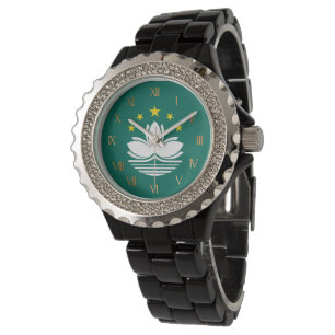 Macau flagga armbandsur