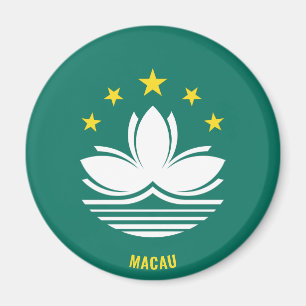 Macau Flagga Charming Patriotic Magnet