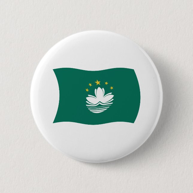 Macau Flagga Knapp (Framsida)