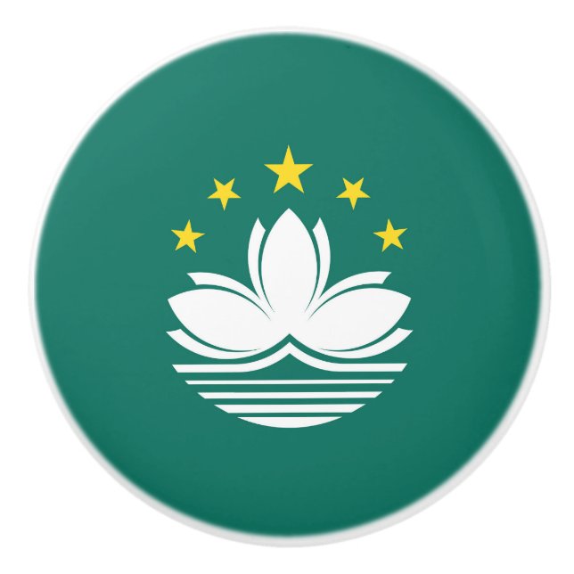 Macau flagga knopp (Framsidan)