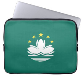 Macau flagga laptop fodral