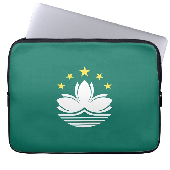 Macau flagga laptop fodral (Framsidan)
