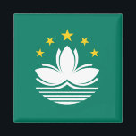 Macau Flagga Magnet<br><div class="desc">Magnet med Flagga Macao,  även skrivet Macao.</div>