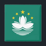 Macau Flagga Magnet<br><div class="desc">Magnet med Flagga Macao,  även skrivet Macao.</div>
