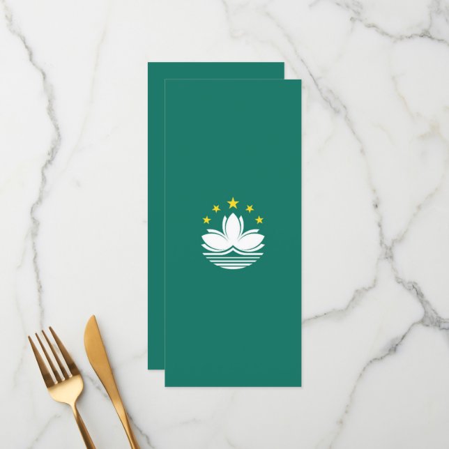 Macau flagga meny (Fram/Back In Situ)