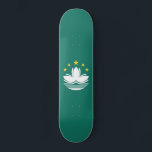 Macau Flagga Mini Skateboard Bräda 18,5 Cm<br><div class="desc">Patriotisk flagga av Macau.</div>