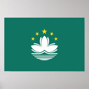 Macau Flagga Poster