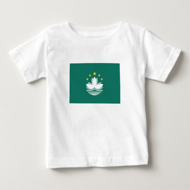 Macau Flagga T Shirt (Framsida)