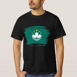 Macau flagga t shirt