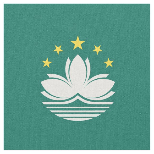 Macau flagga tyg (Närbild)