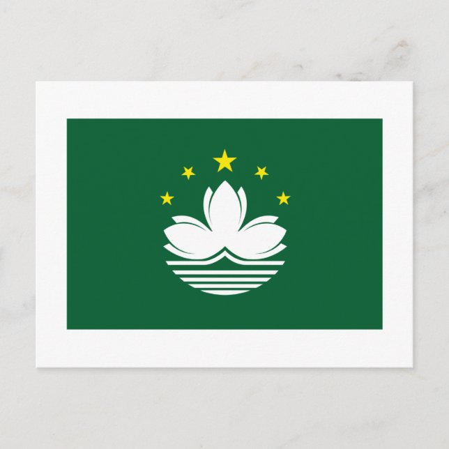Macau Flagga Vykort (Framsida)