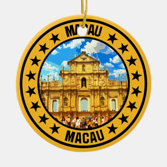 Macau Julgransprydnad Keramik (Framsidan)