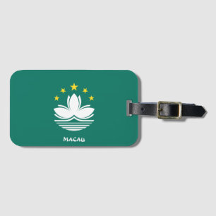 Macau National Flagga Patriotic Bagagebricka