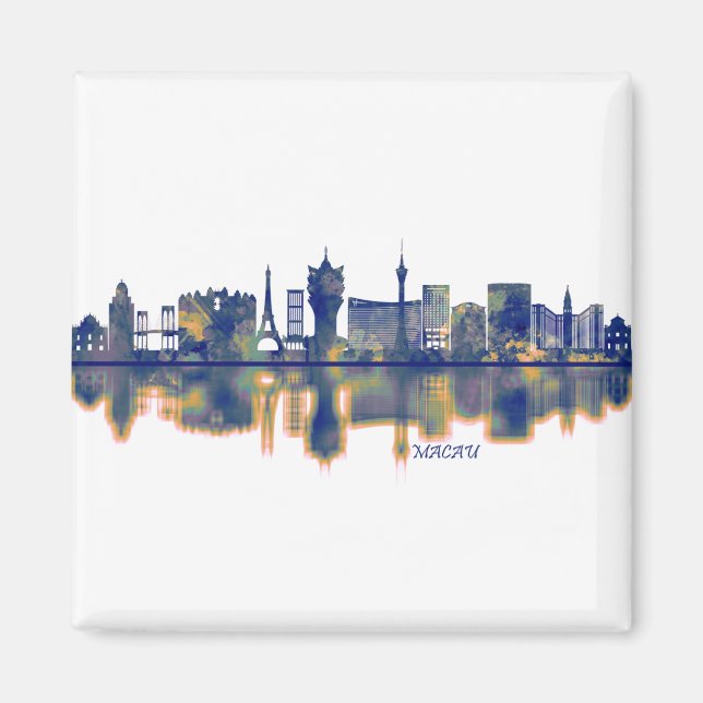 Macau Skyline Magnet (Framsidan)