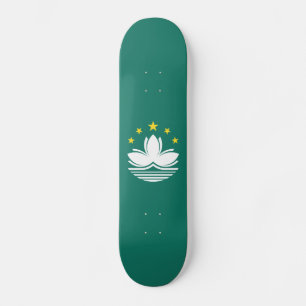 Macauflagga Mini Skateboard Bräda 18,5 Cm