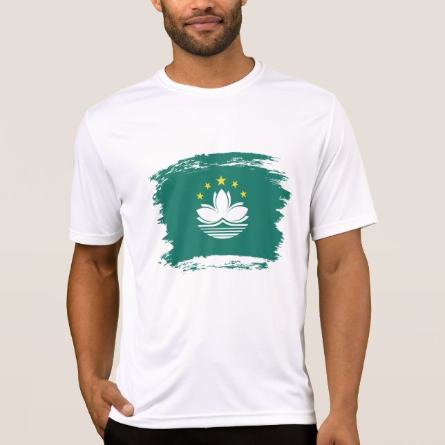 Macauflagga T Shirt (Framsida)