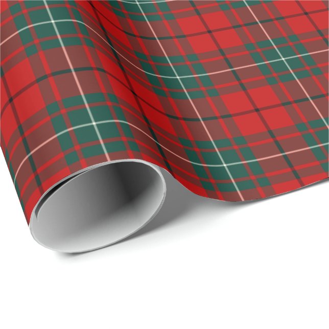 MacAulay Klan Tartan Presentpapper (Rullad Hörn)