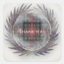MacAulay Tartan Heather Bröllopsdekal
