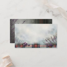 MacAulay Tartan Heather Bröllopskort