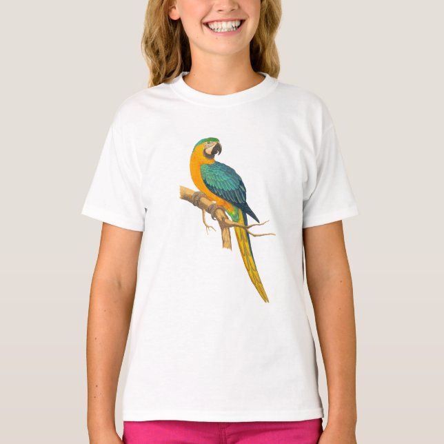 Macaw Bird T Shirt (Framsida)
