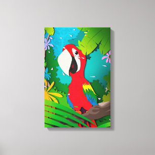 Macaw Canvastryck