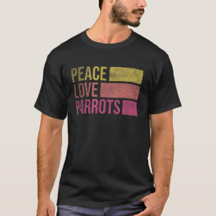 Macaw Cockatiel African Grått Parrot Bird Älskare T Shirt