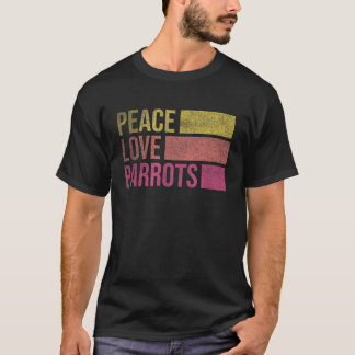 Macaw Cockatiel African Grått Parrot Bird Älskare T Shirt
