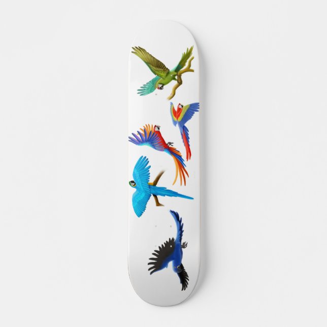 Macaw Crazy Skateboard Bräda 20 Cm (Framsida)