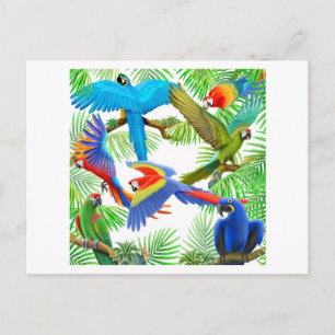Macaw Jungle-vykort Vykort