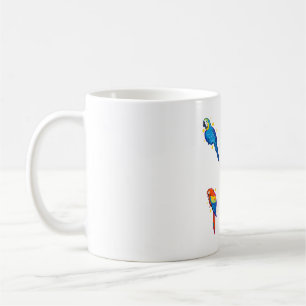 Macaw parrot Delight � Cute Animal Art Kaffemugg